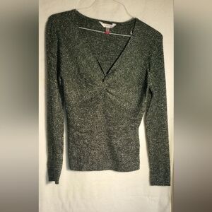 Juniors No Bounderies Front Twist Pullover Sweater - Size L (11-13)